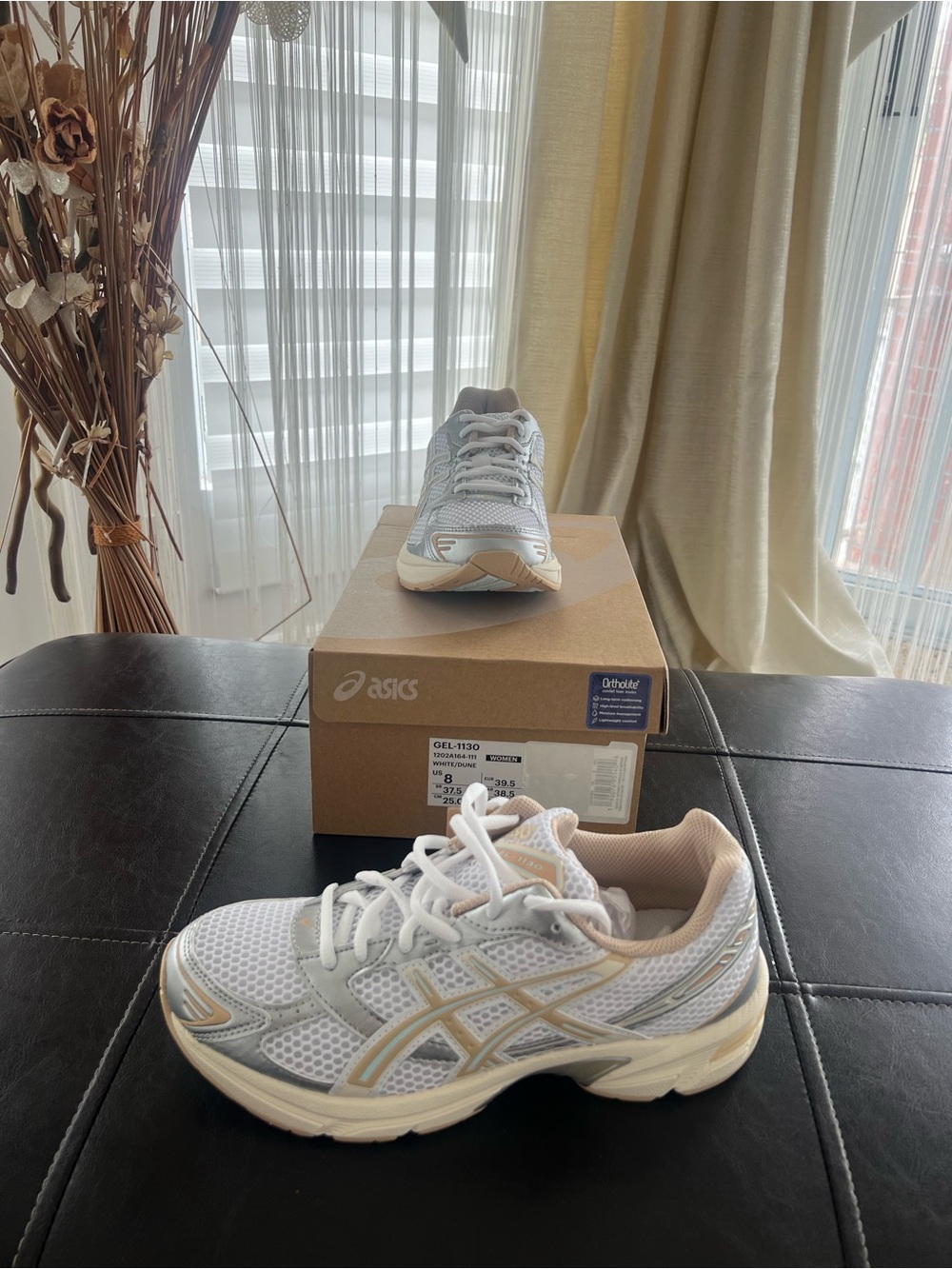 ASICS GEL-1130 White Dune Sneakers NWT Women’s Size 6 and 8 1202A164-111